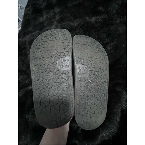 Birkenstock Tatami Clog Mens Brown Leather Two Strap  Size 7 Distressed - Picture 5 of 6